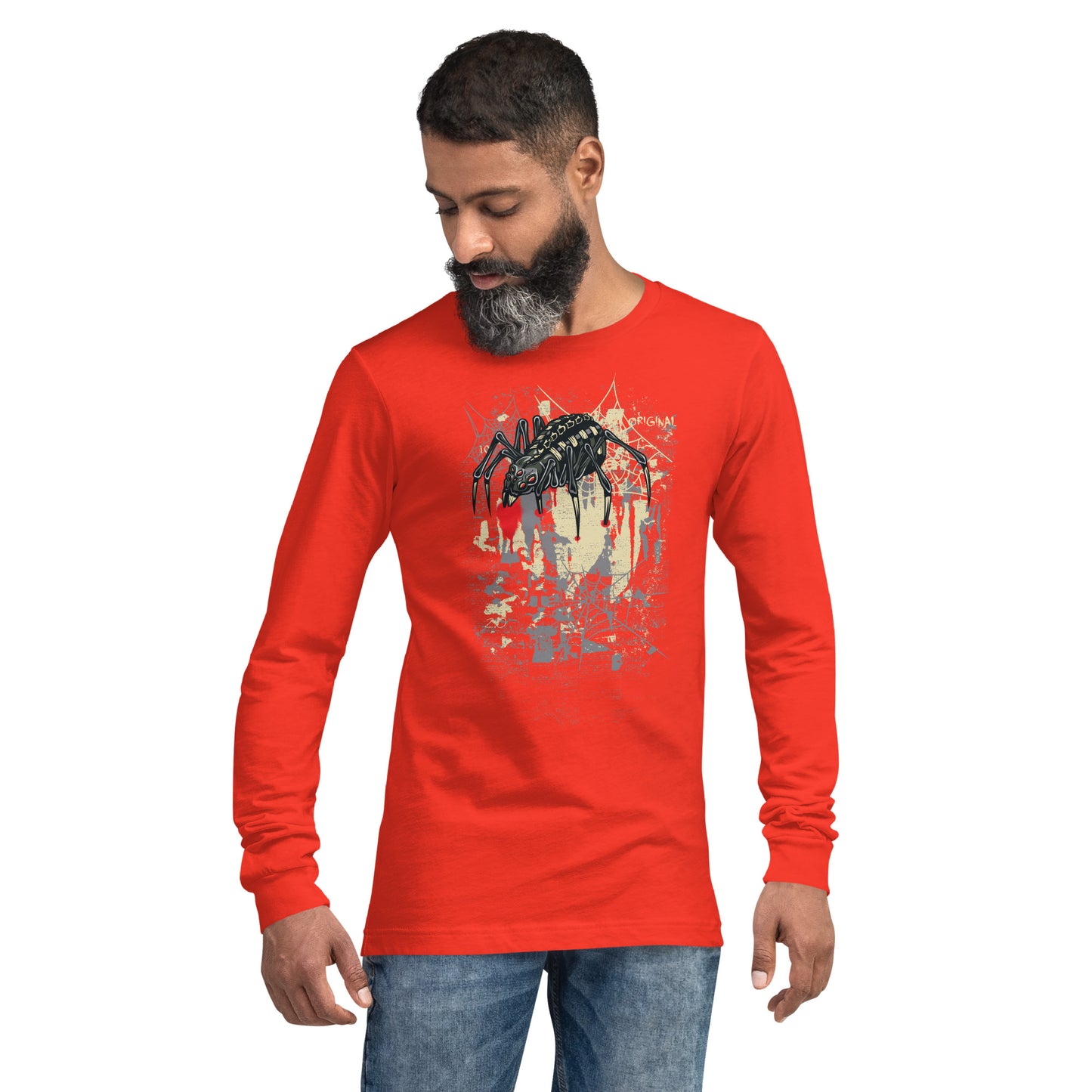 Spider & Web Heavy Grunge Unisex Long Sleeve Tee