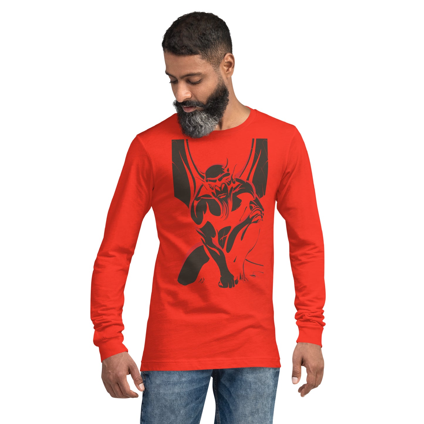 Horned Gargoyle Heavy Grunge Unisex Long Sleeve Tee