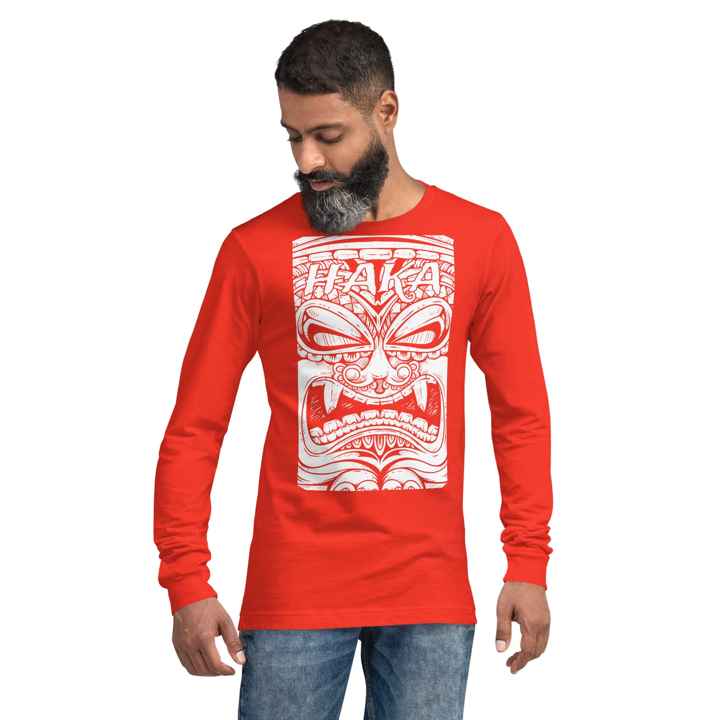 Haka Maori Tiki Unisex Long Sleeve Tee