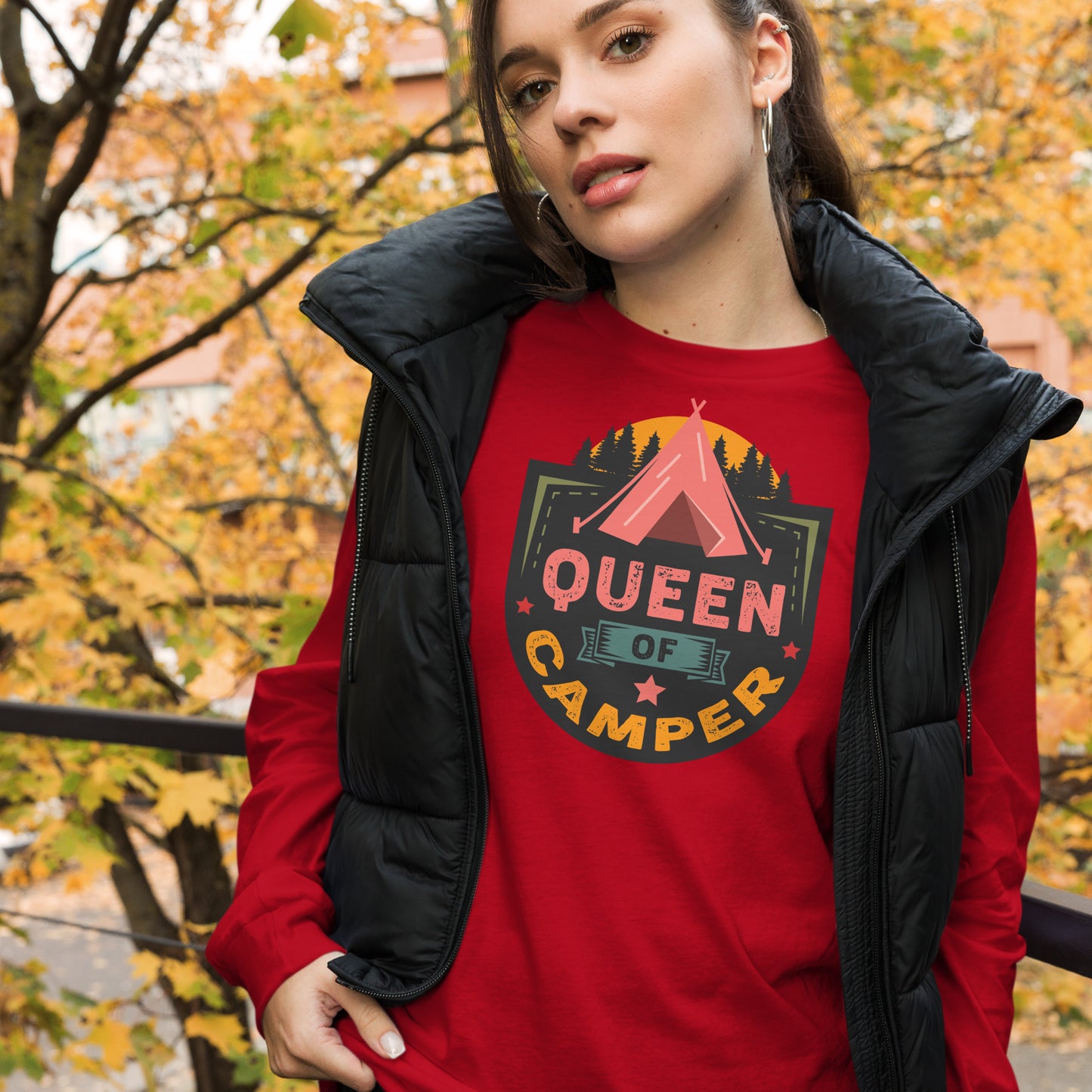 Queen of Camper Unisex Long Sleeve Tee