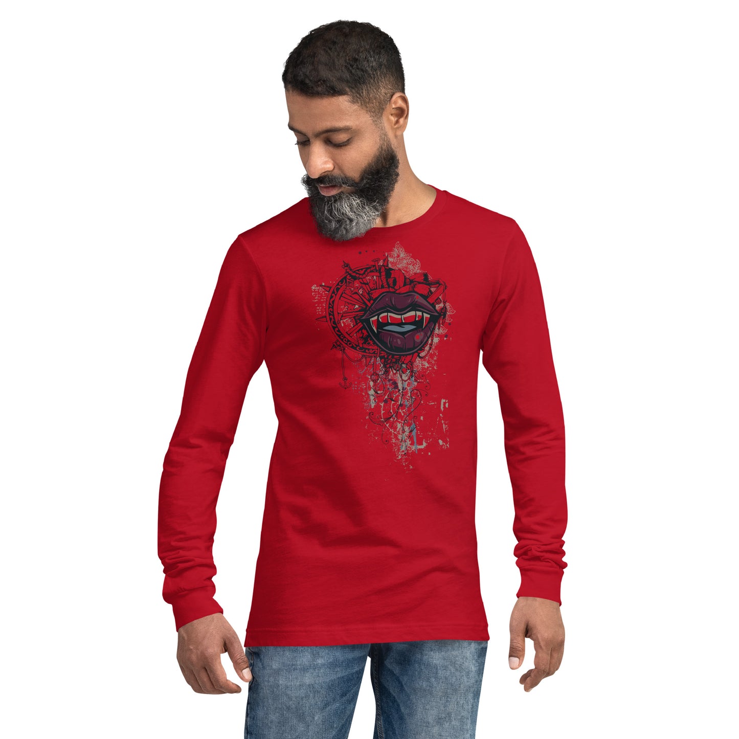 Vampires Kiss Heave Grunge Unisex Long Sleeve Tee