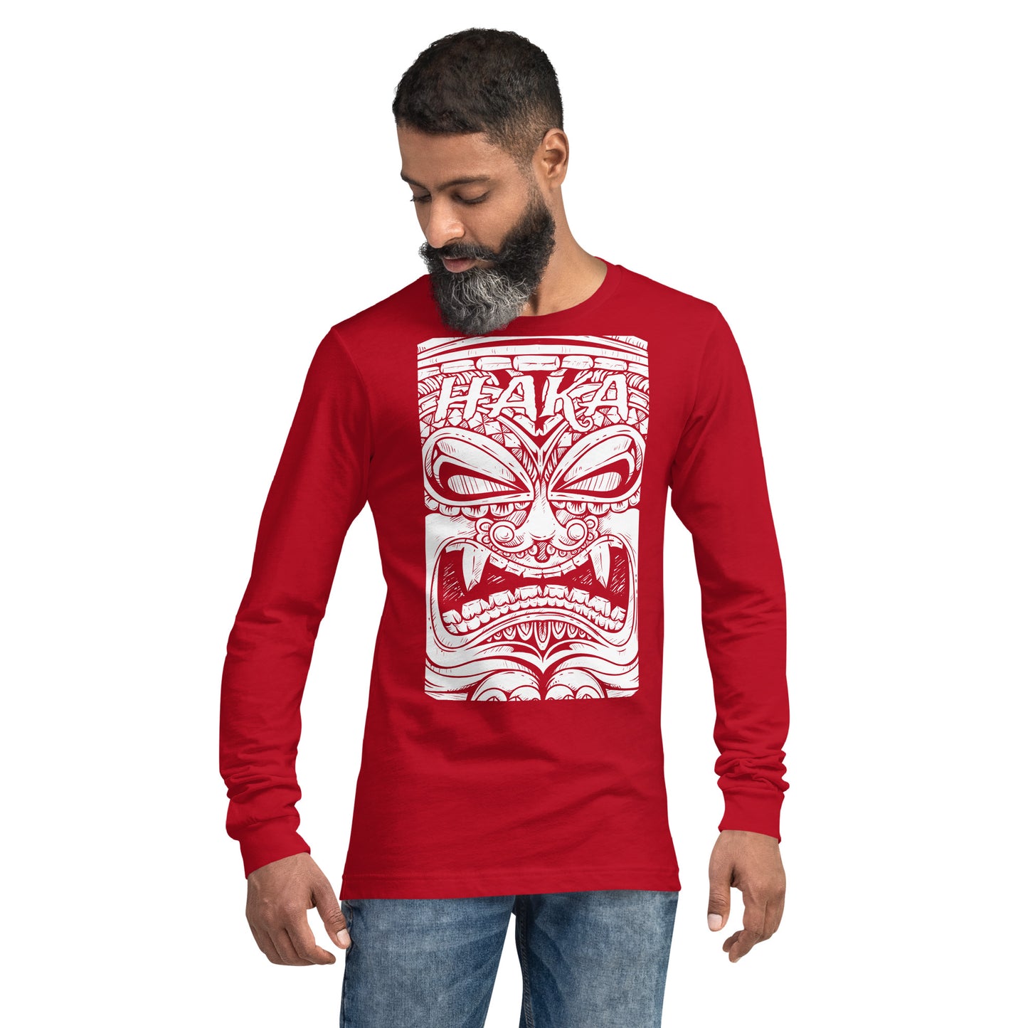 Haka Maori Tiki Unisex Long Sleeve Tee