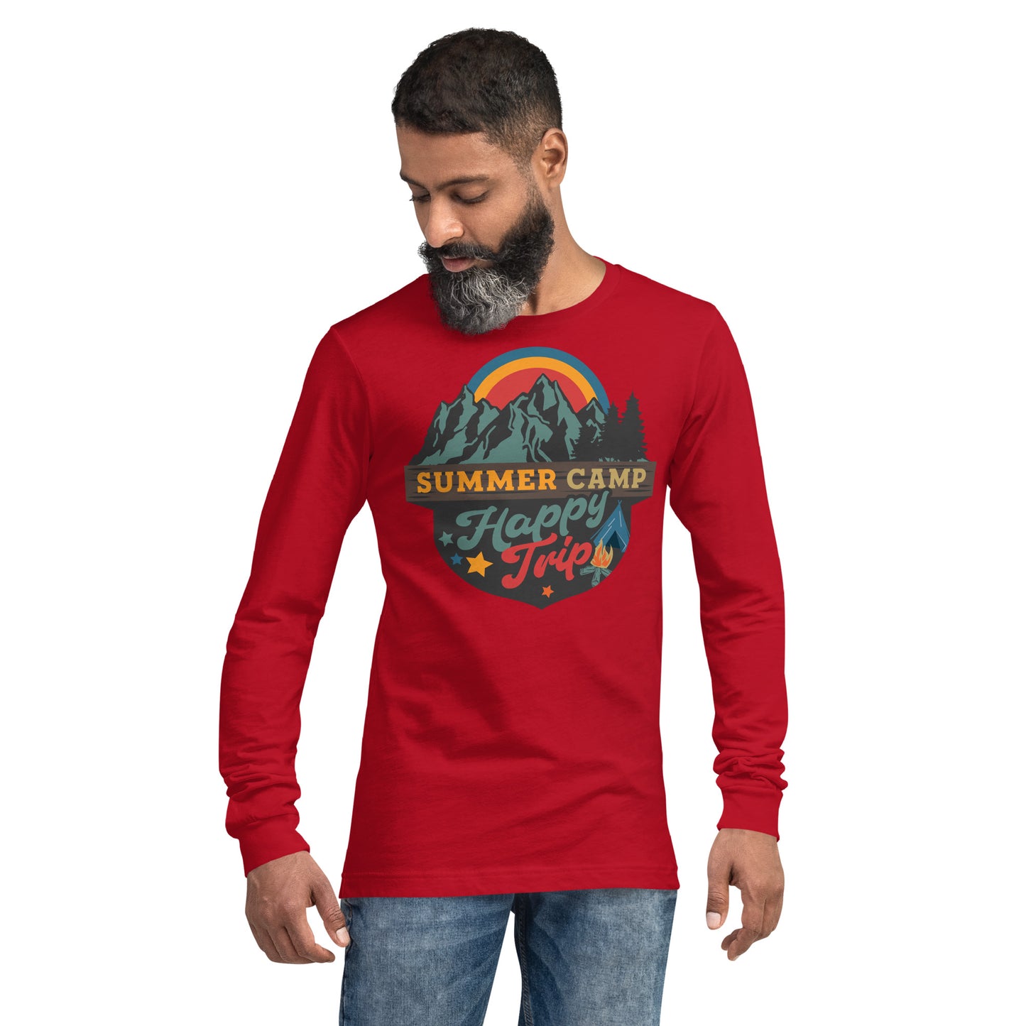 Summer Camp Happy Trip Unisex Long Sleeve Tee