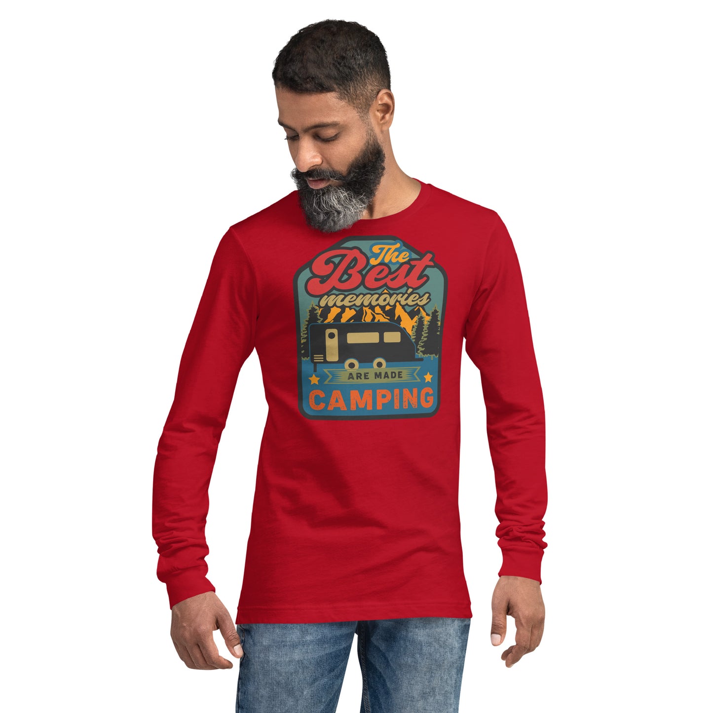 The Best Memories Are Made Camping Unisex Long Sleeve Tee