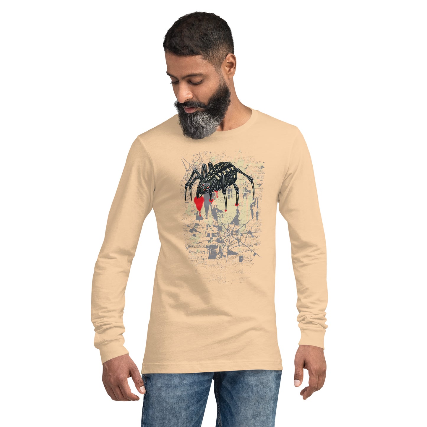 Spider & Web Heavy Grunge Unisex Long Sleeve Tee