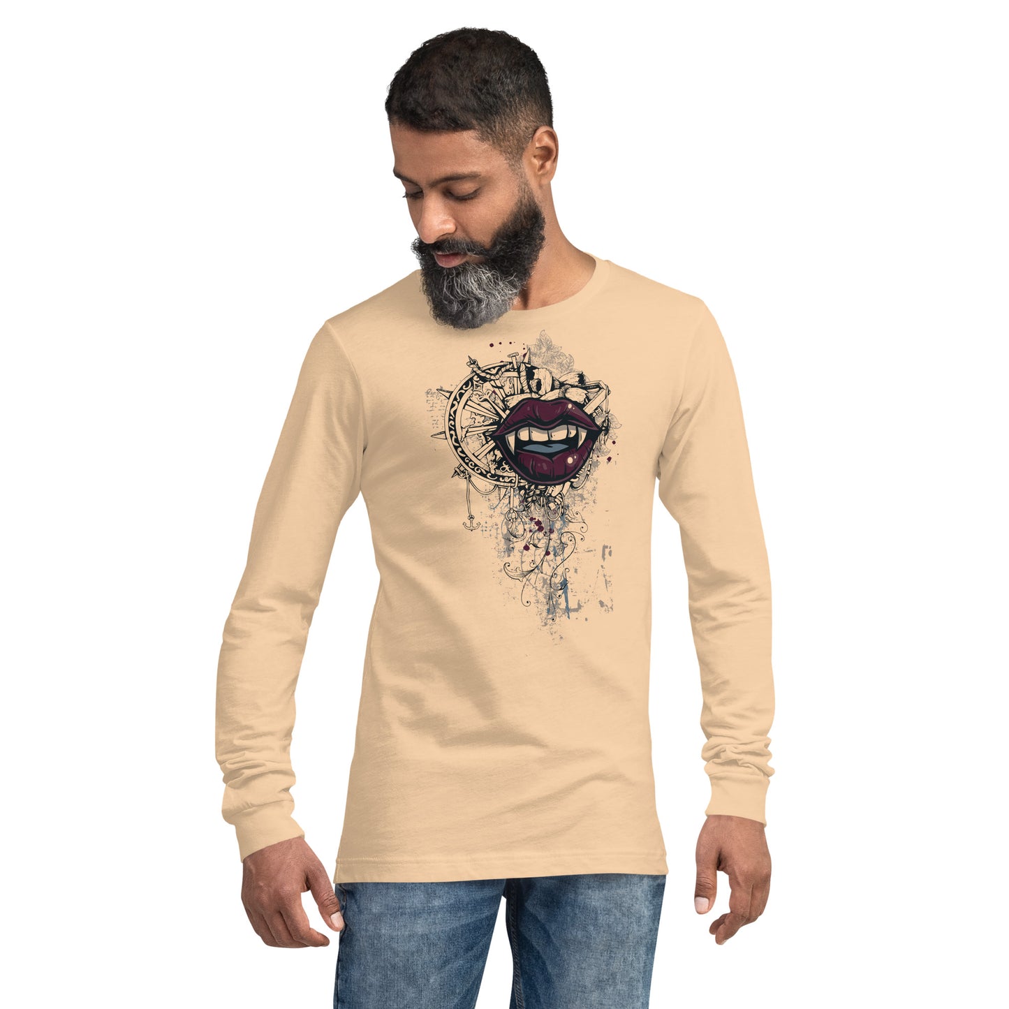 Vampires Kiss Heave Grunge Unisex Long Sleeve Tee