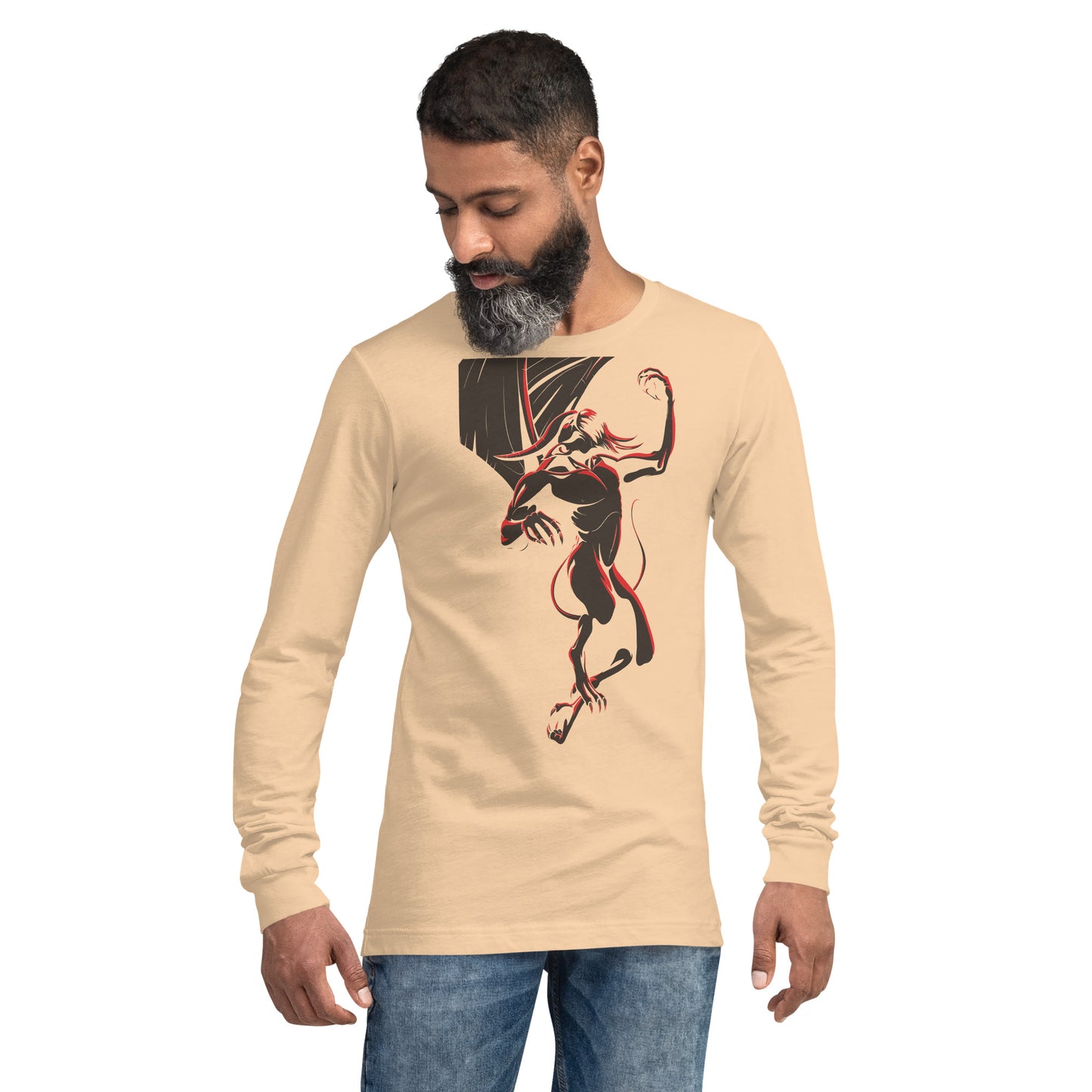 Winged Gargoyle Heavy Grunge Unisex Long Sleeve Tee