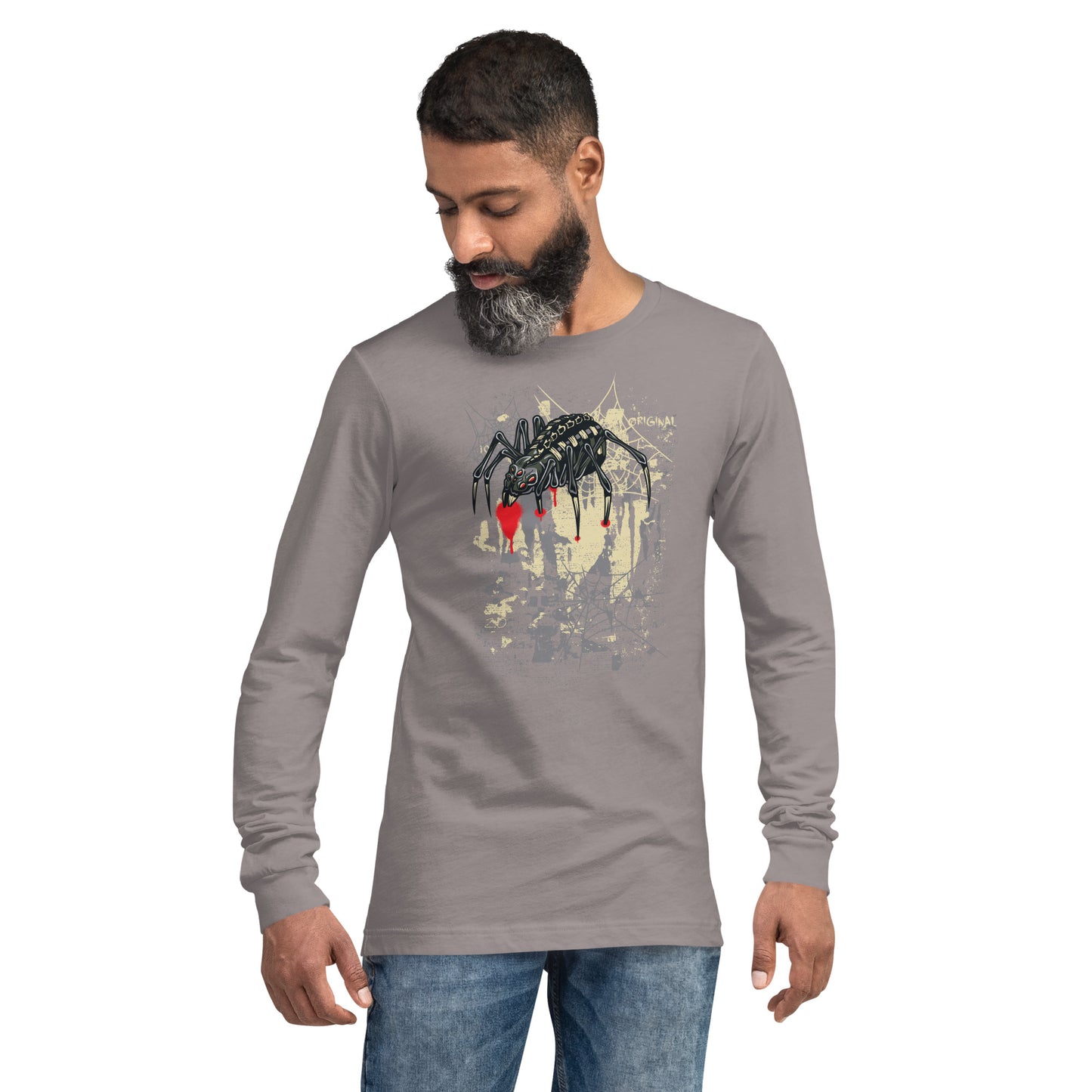 Spider & Web Heavy Grunge Unisex Long Sleeve Tee