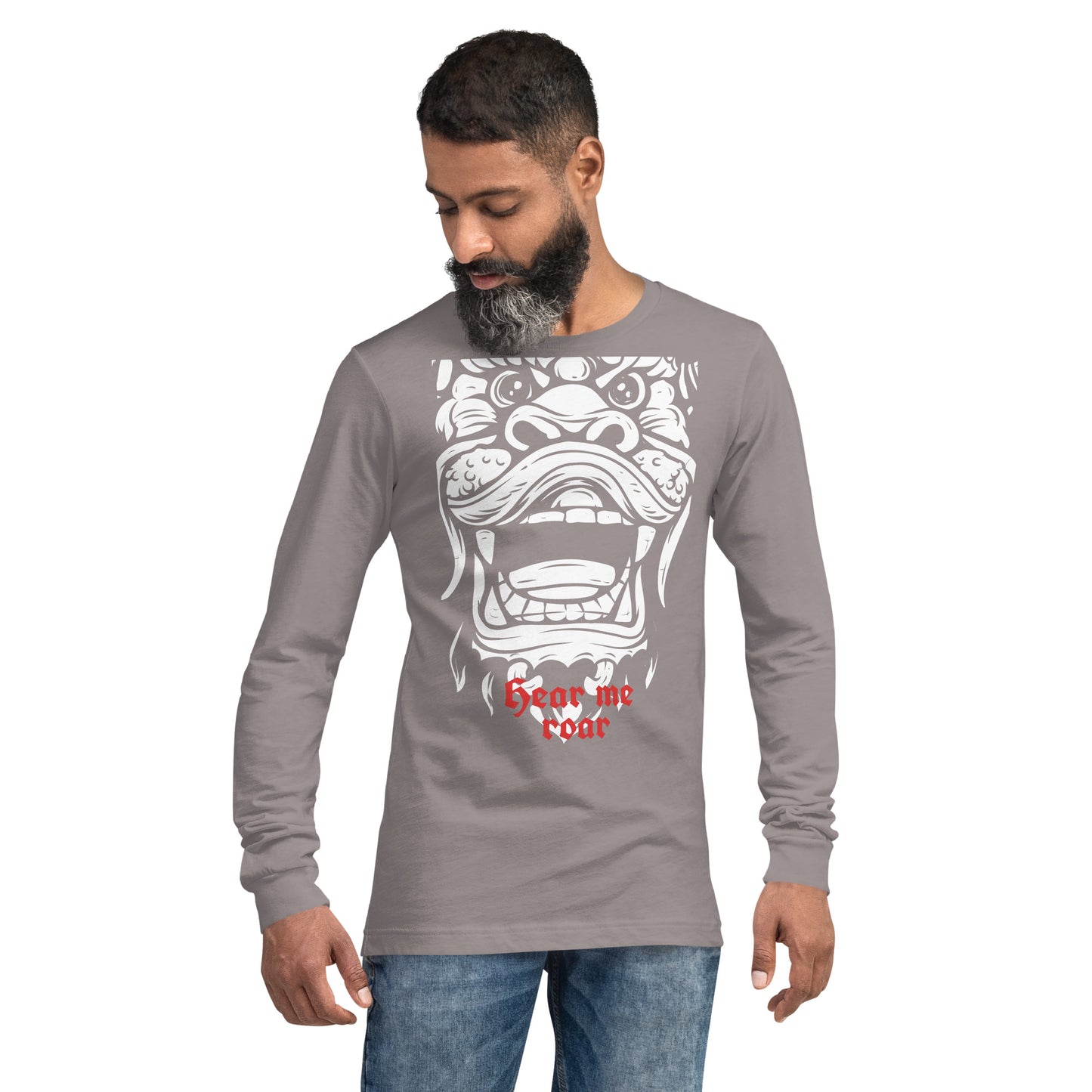 Hear Me Roar Heavy Grunge Unisex Long Sleeve Tee