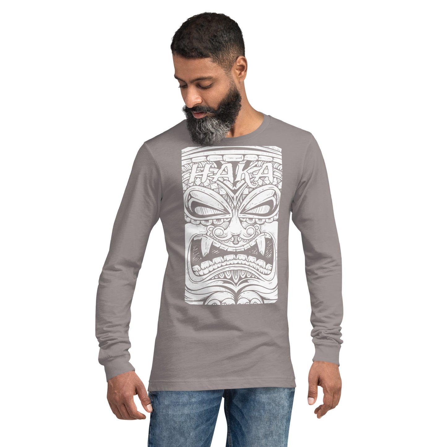 Haka Maori Tiki Unisex Long Sleeve Tee