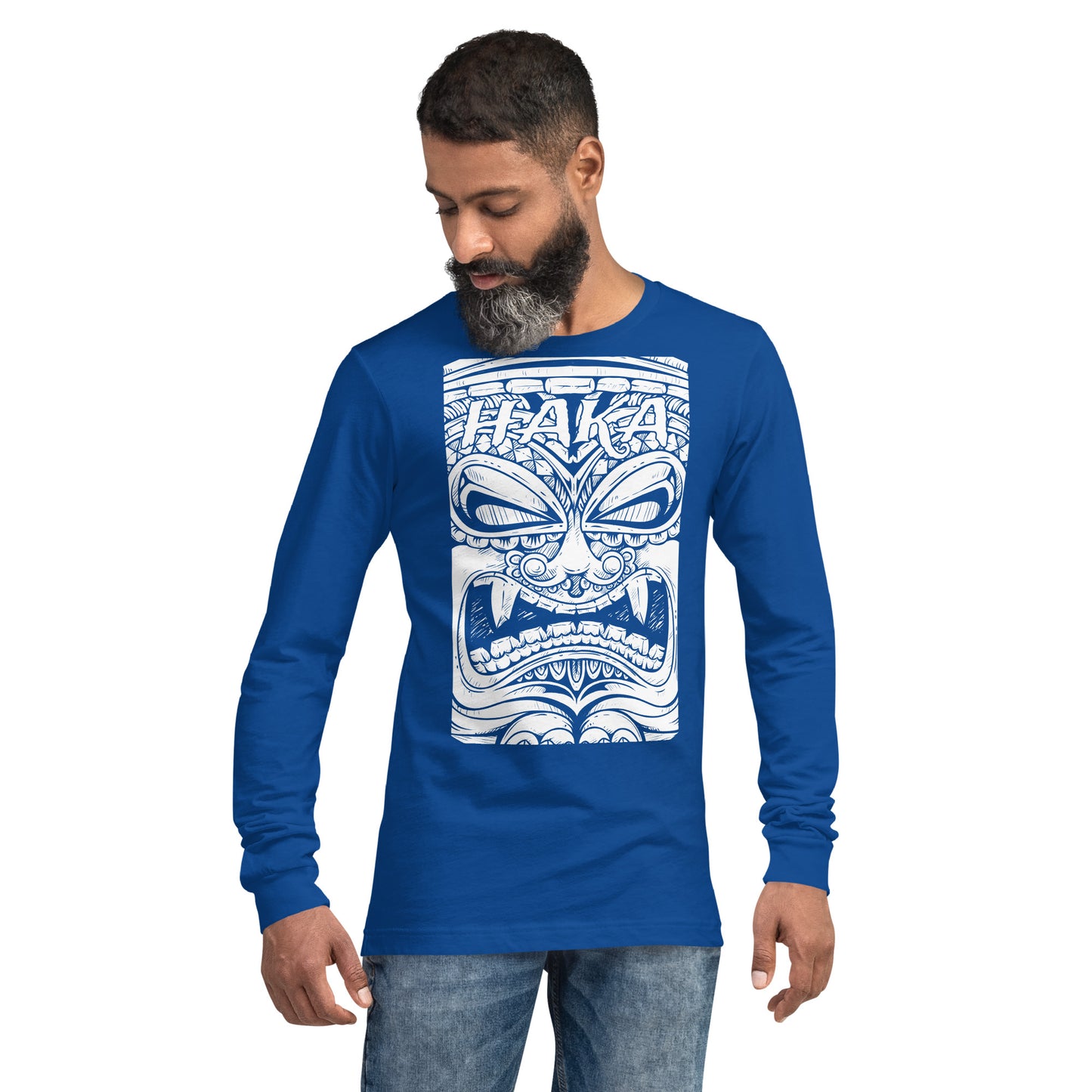 Haka Maori Tiki Unisex Long Sleeve Tee