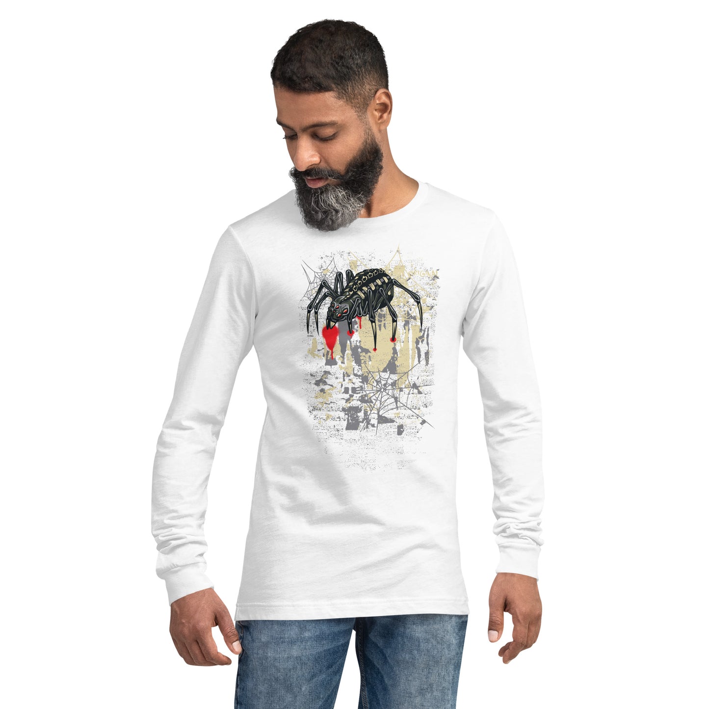 Spider & Web Heavy Grunge Unisex Long Sleeve Tee