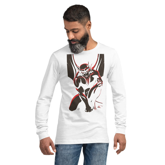 Horned Gargoyle Heavy Grunge Unisex Long Sleeve Tee