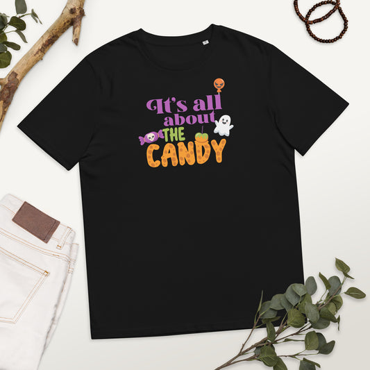 It's All About the Candy Unisex organic cotton t-shirt