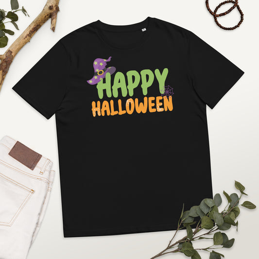 Happy Halloween Unisex organic cotton t-shirt