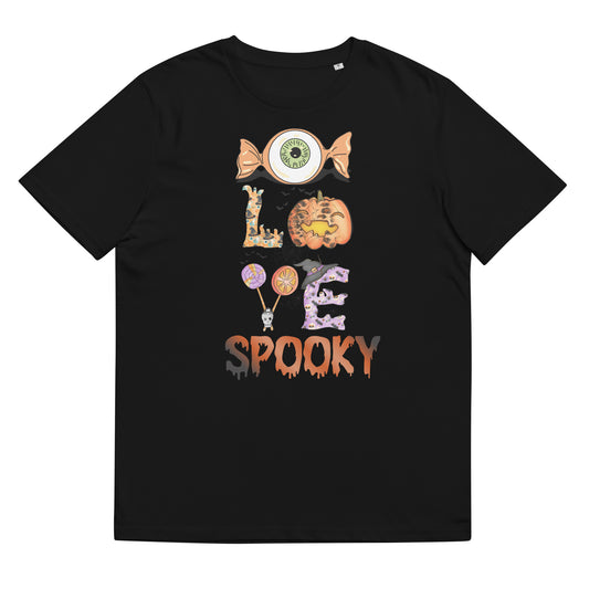 I Love Spooky (Eyeball) Unisex organic cotton t-shirt