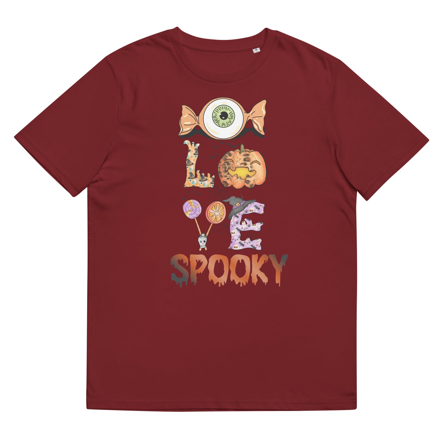 I Love Spooky (Eyeball) Unisex organic cotton t-shirt