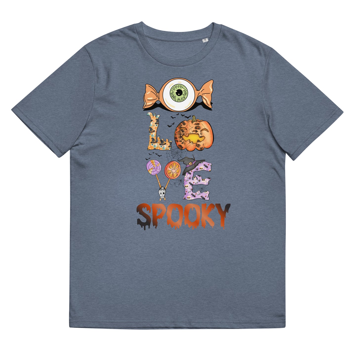 I Love Spooky (Eyeball) Unisex organic cotton t-shirt