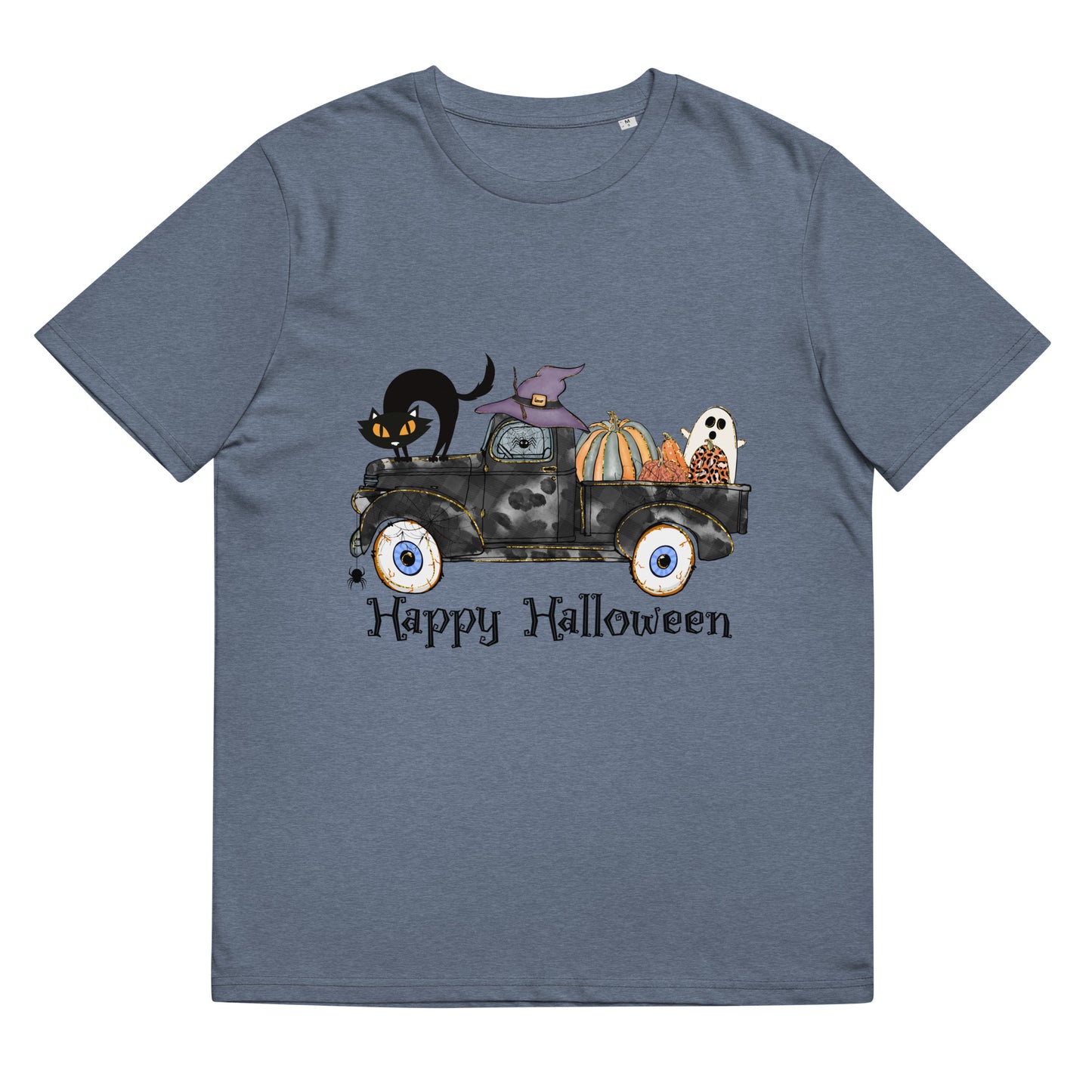 Happy Halloween (Truck with Friends) Unisex organic cotton t-shirt