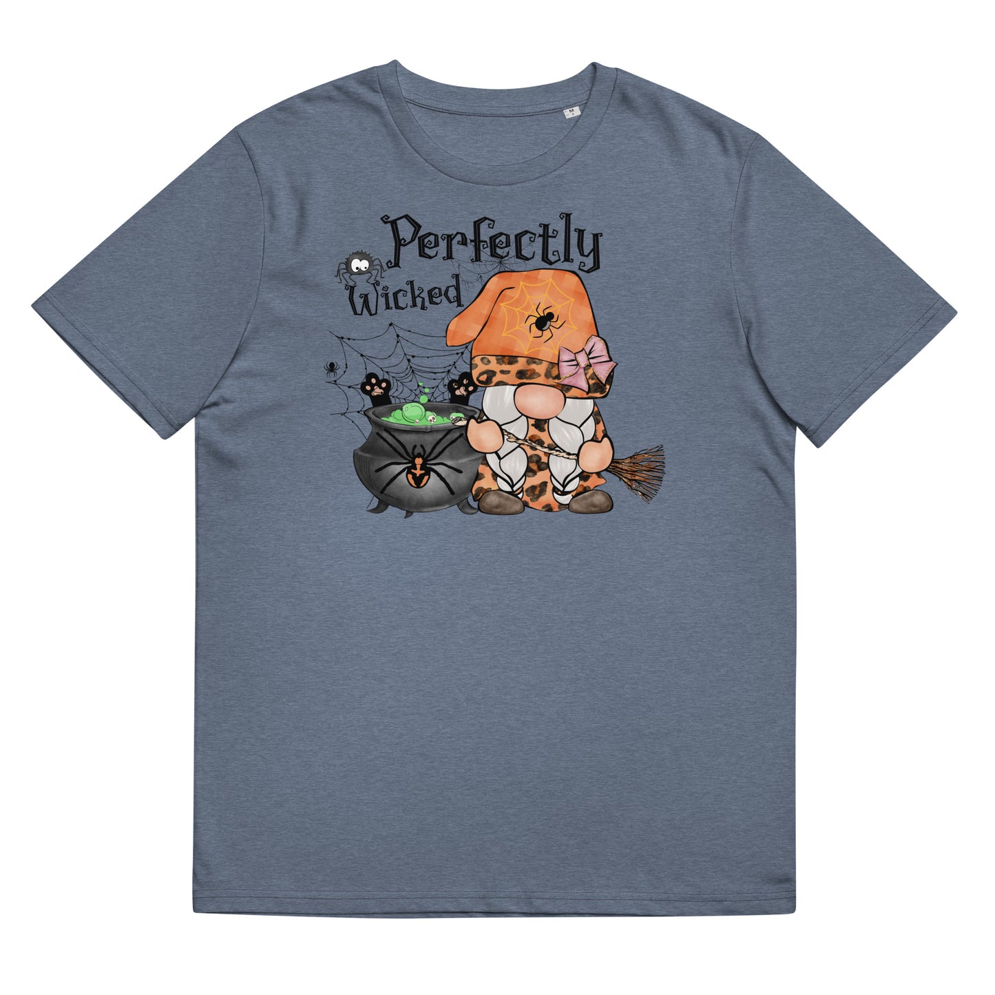 Perfectly Wicked Happy Halloween Unisex organic cotton t-shirt