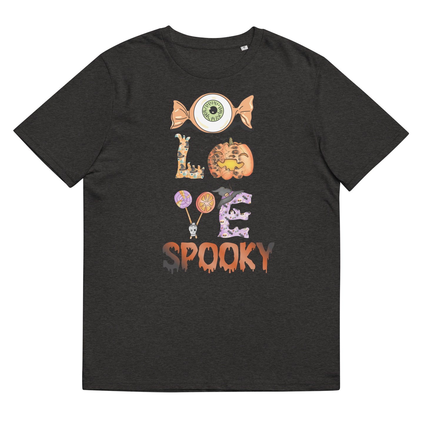 I Love Spooky (Eyeball) Unisex organic cotton t-shirt