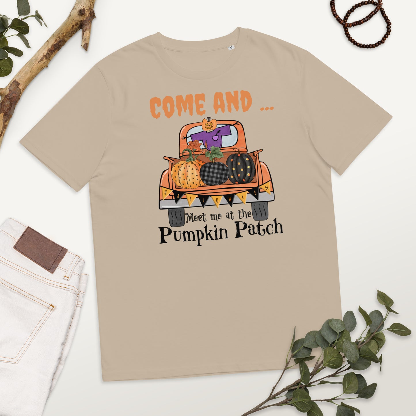 Come And Meet Me At The Pumpkin Patch Unisex organic cotton t-shirt