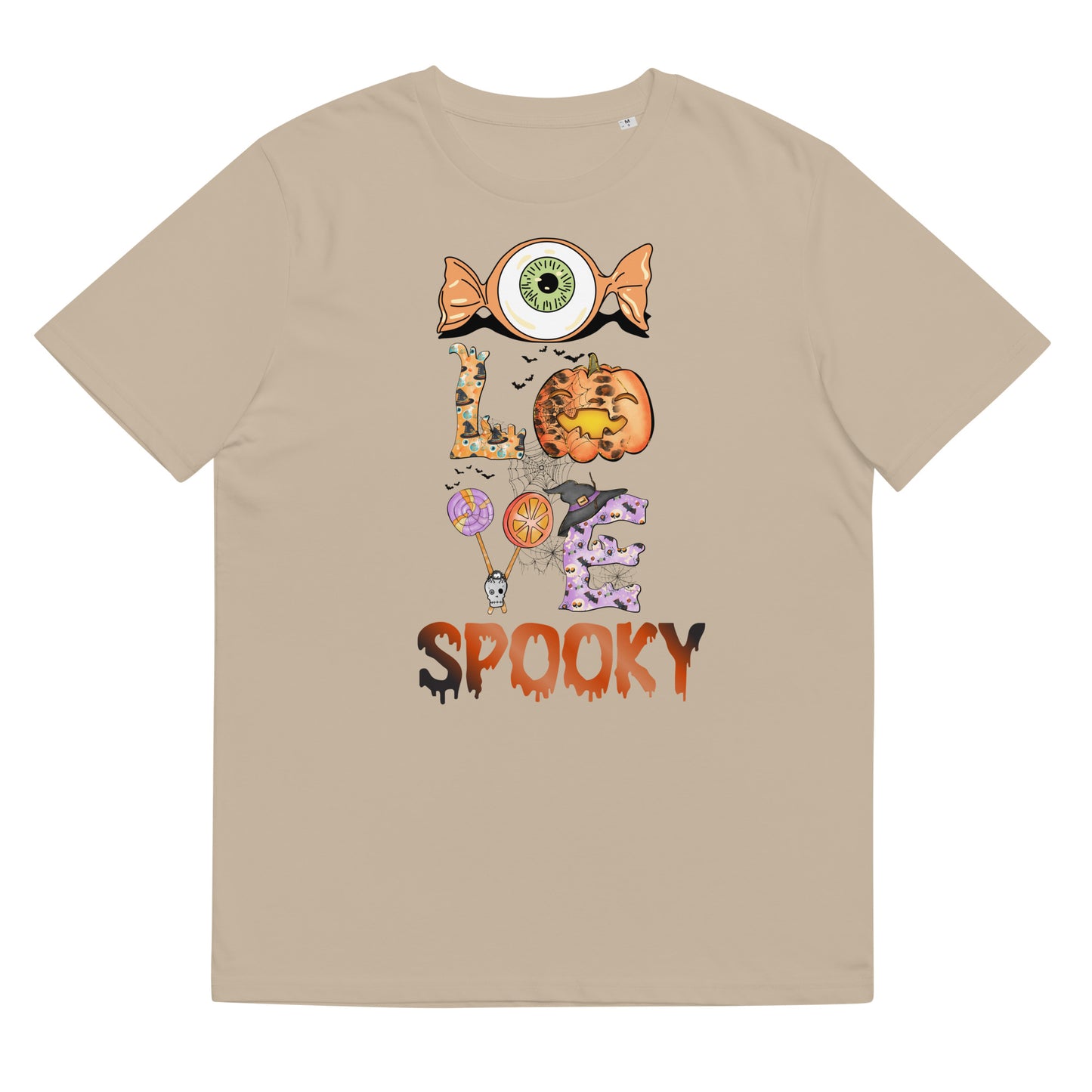 I Love Spooky (Eyeball) Unisex organic cotton t-shirt