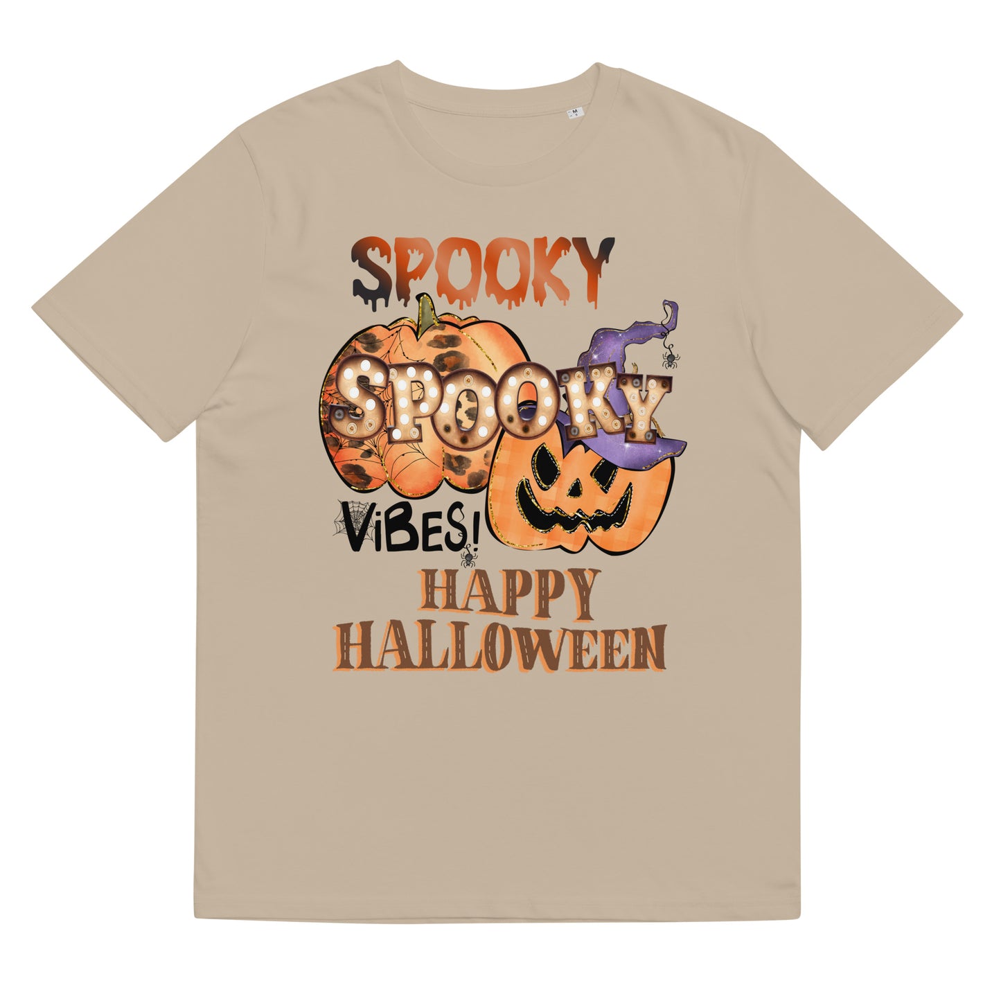 Spooky Spooky Vibes Happy Halloween Unisex organic cotton t-shirt