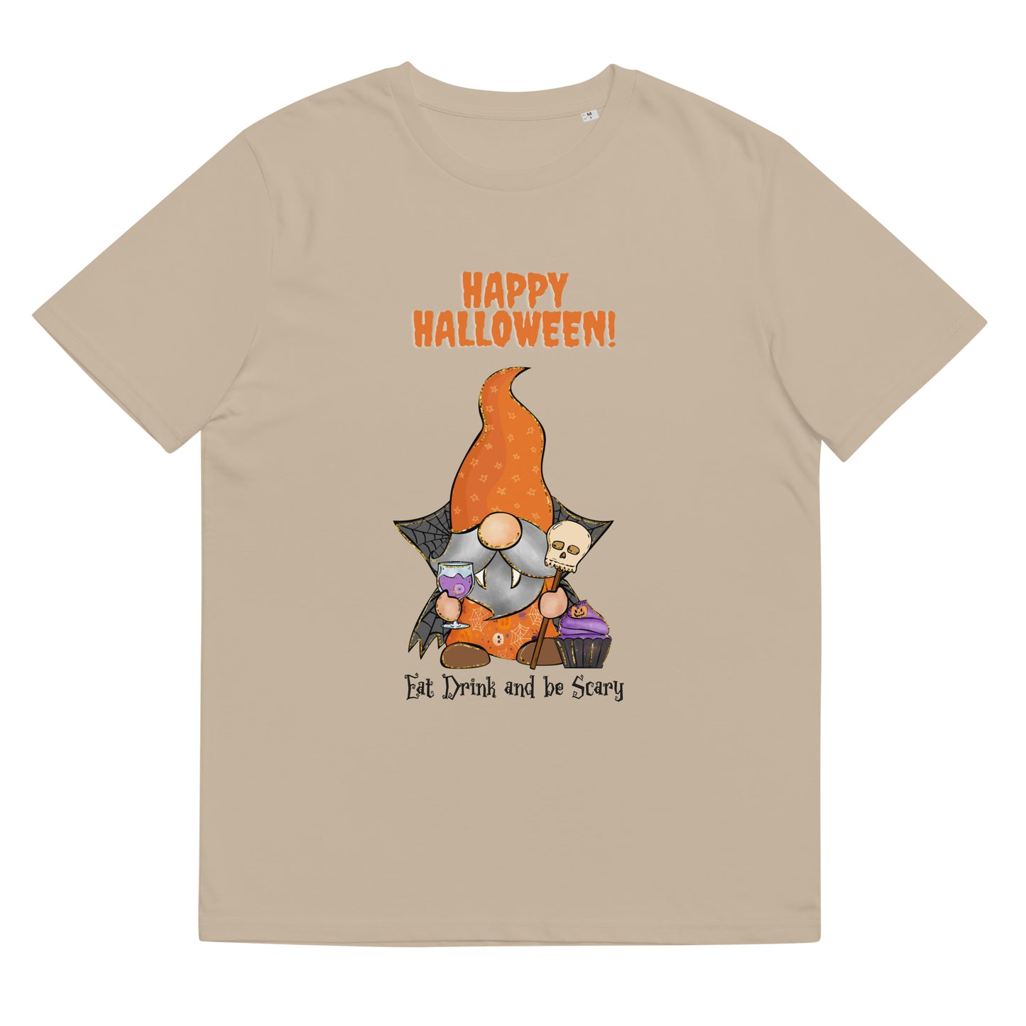 Happy Halloween Eat Drink And Be Scary Unisex organic cotton t-shirt