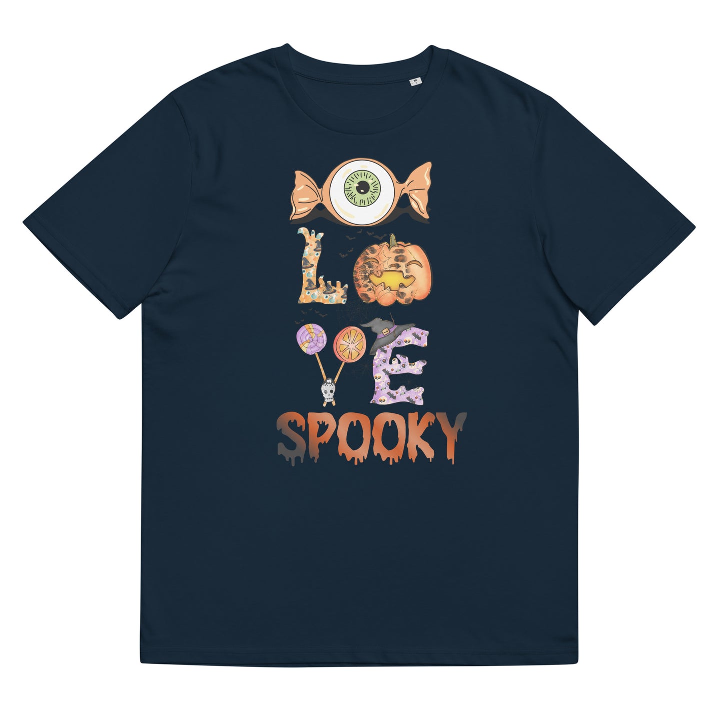 I Love Spooky (Eyeball) Unisex organic cotton t-shirt