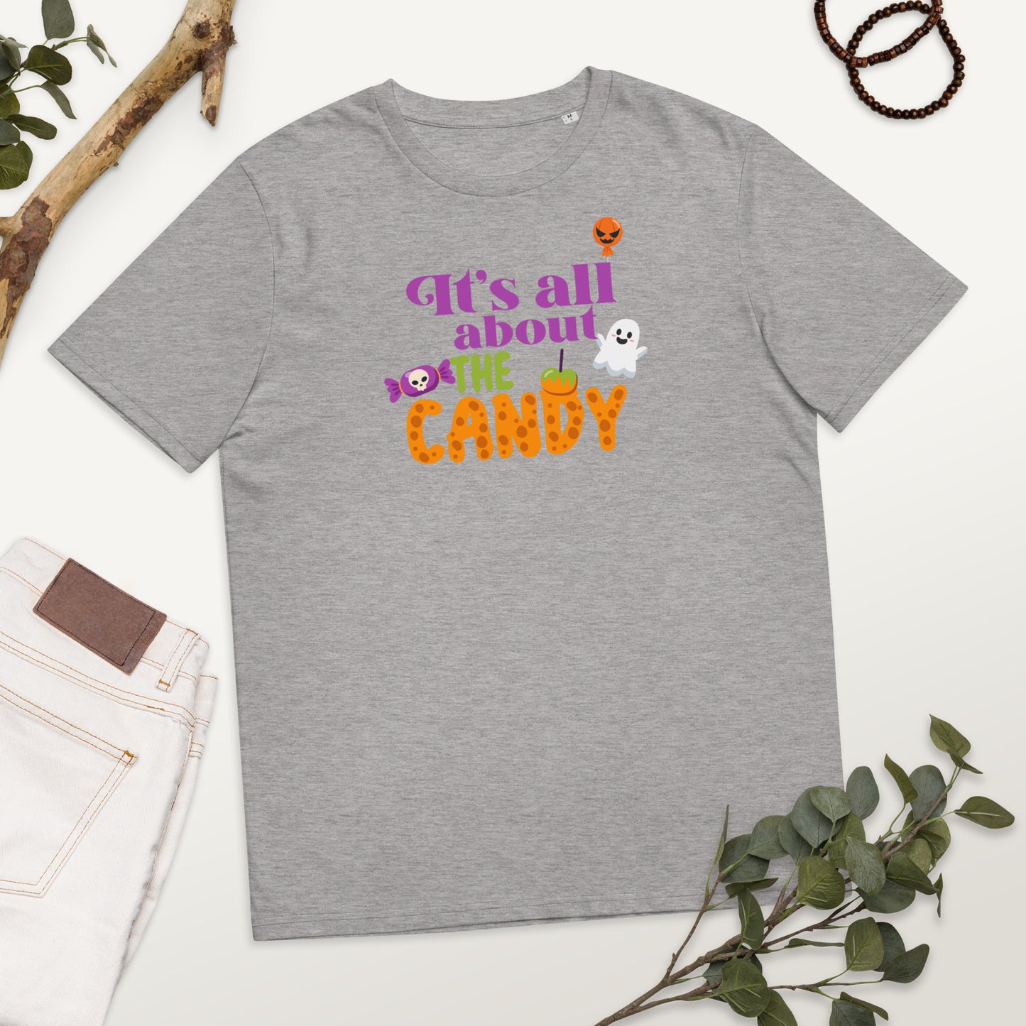 It's All About the Candy Unisex organic cotton t-shirt