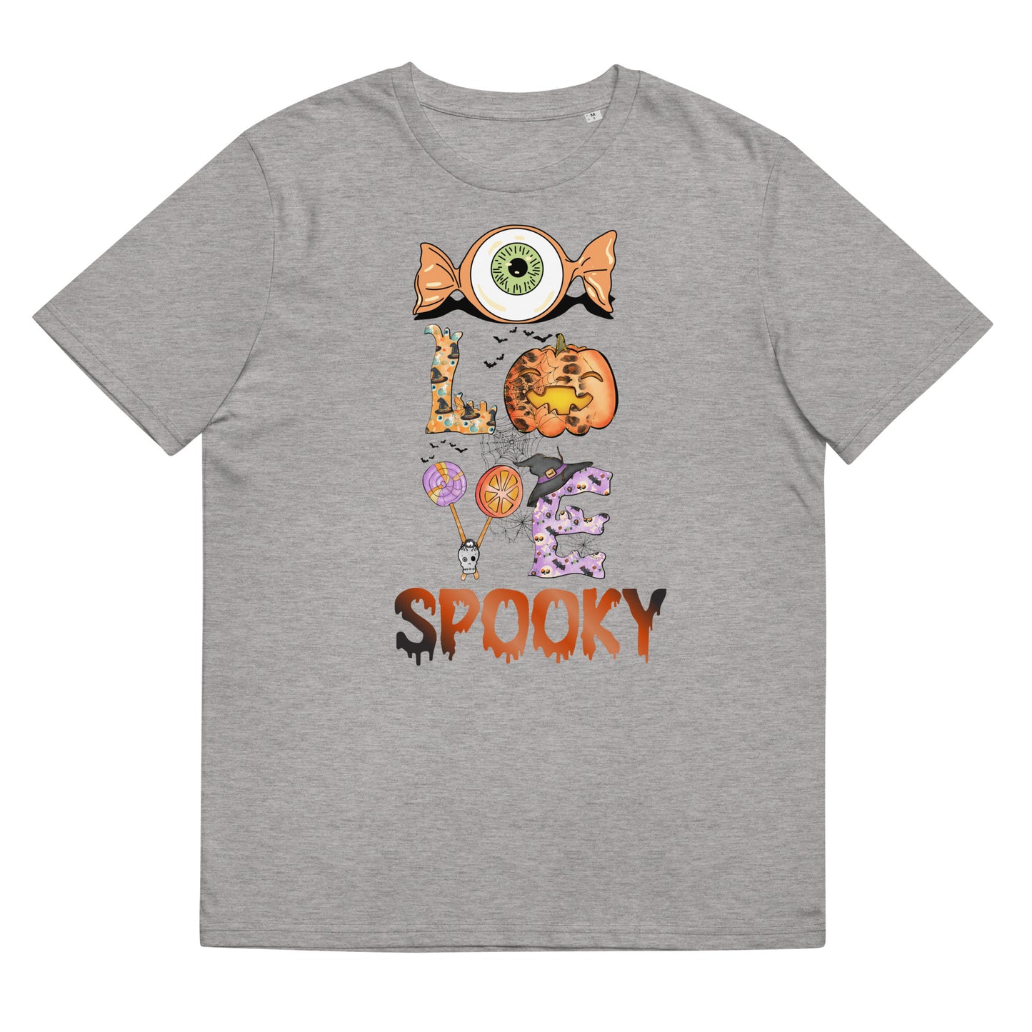 I Love Spooky (Eyeball) Unisex organic cotton t-shirt