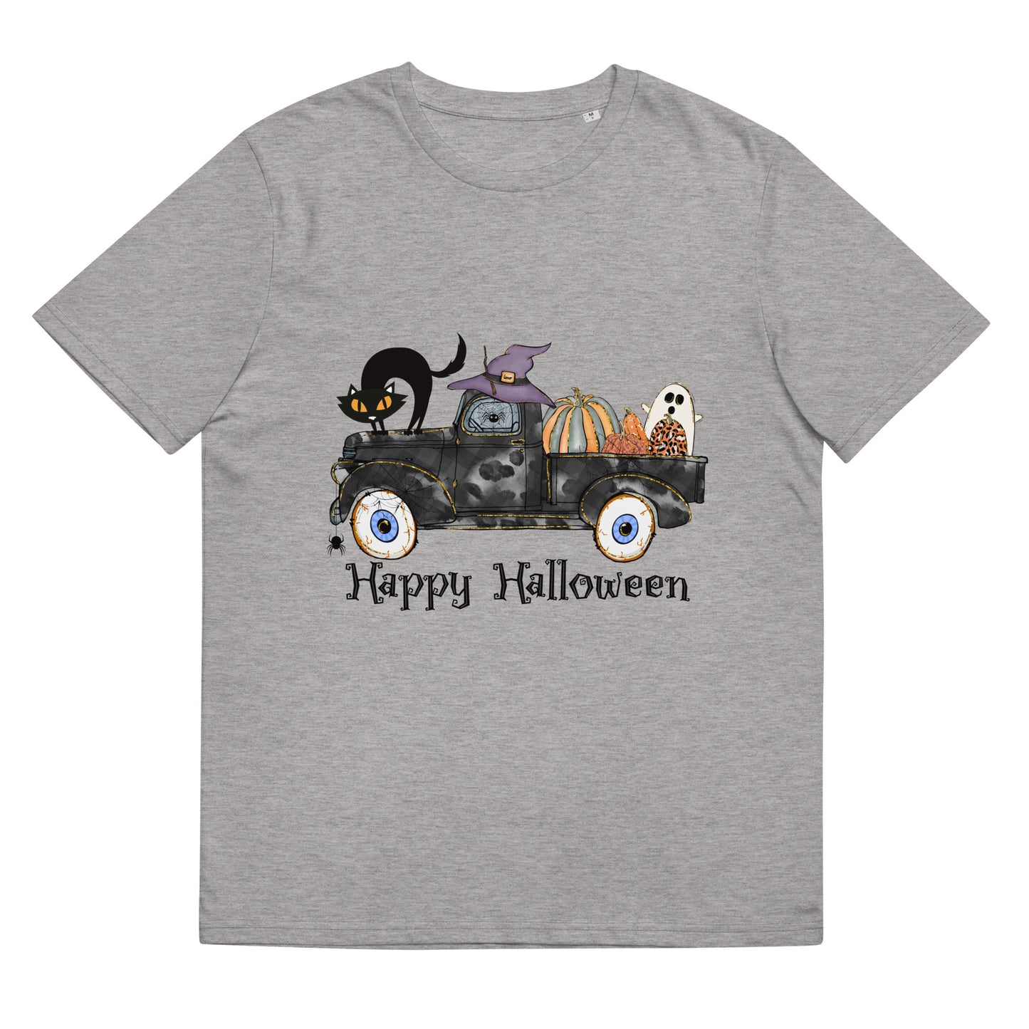 Happy Halloween (Truck with Friends) Unisex organic cotton t-shirt