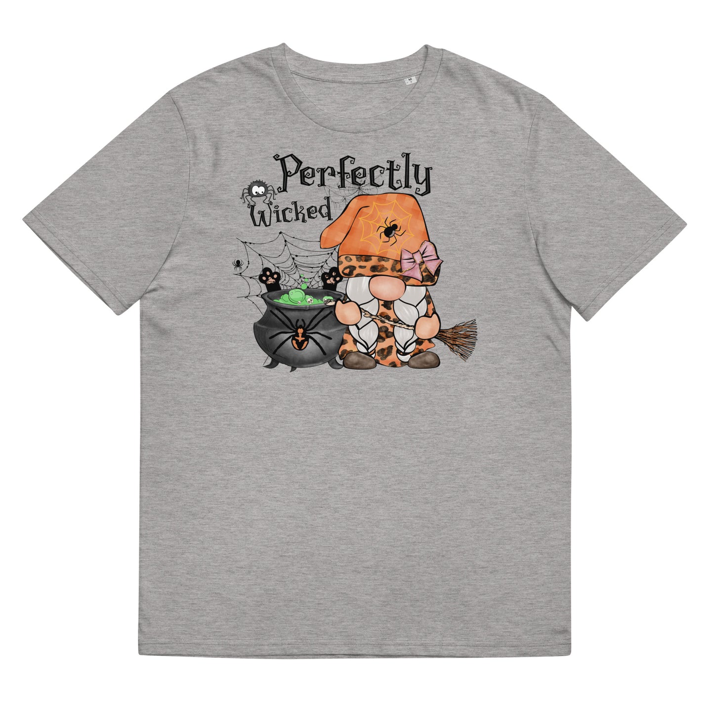 Perfectly Wicked Happy Halloween Unisex organic cotton t-shirt