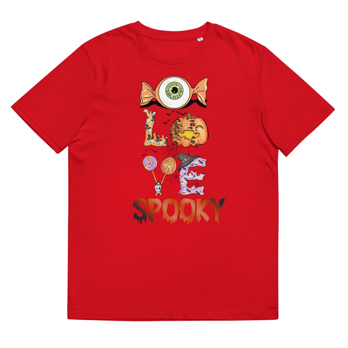 I Love Spooky (Eyeball) Unisex organic cotton t-shirt