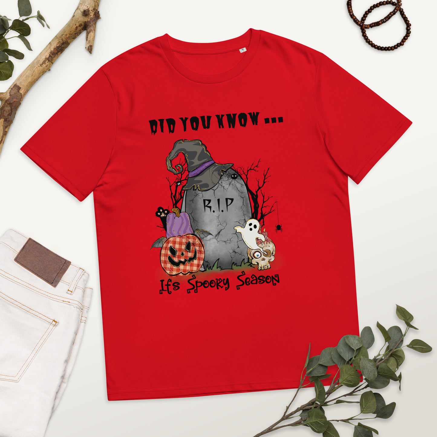 Did You Know It's Spooky Season Unisex organic cotton t-shirt