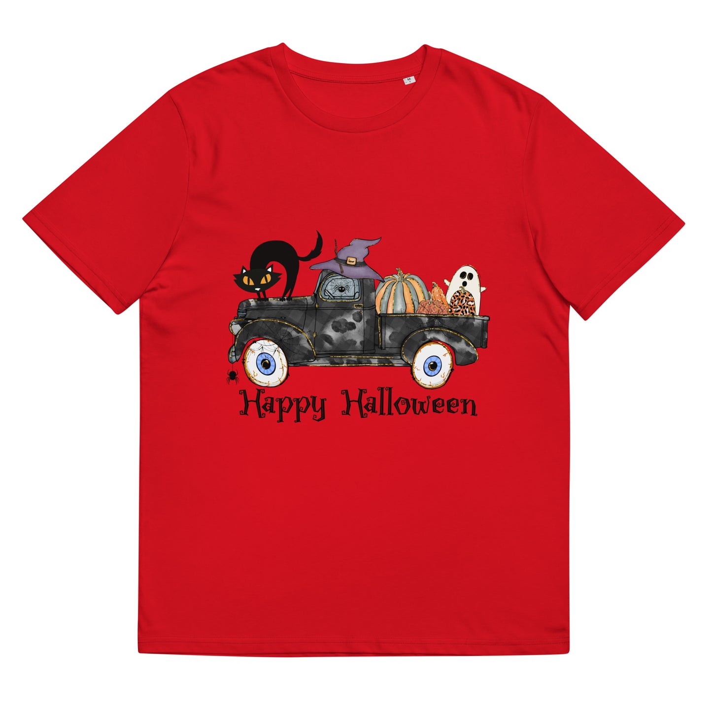 Happy Halloween (Truck with Friends) Unisex organic cotton t-shirt