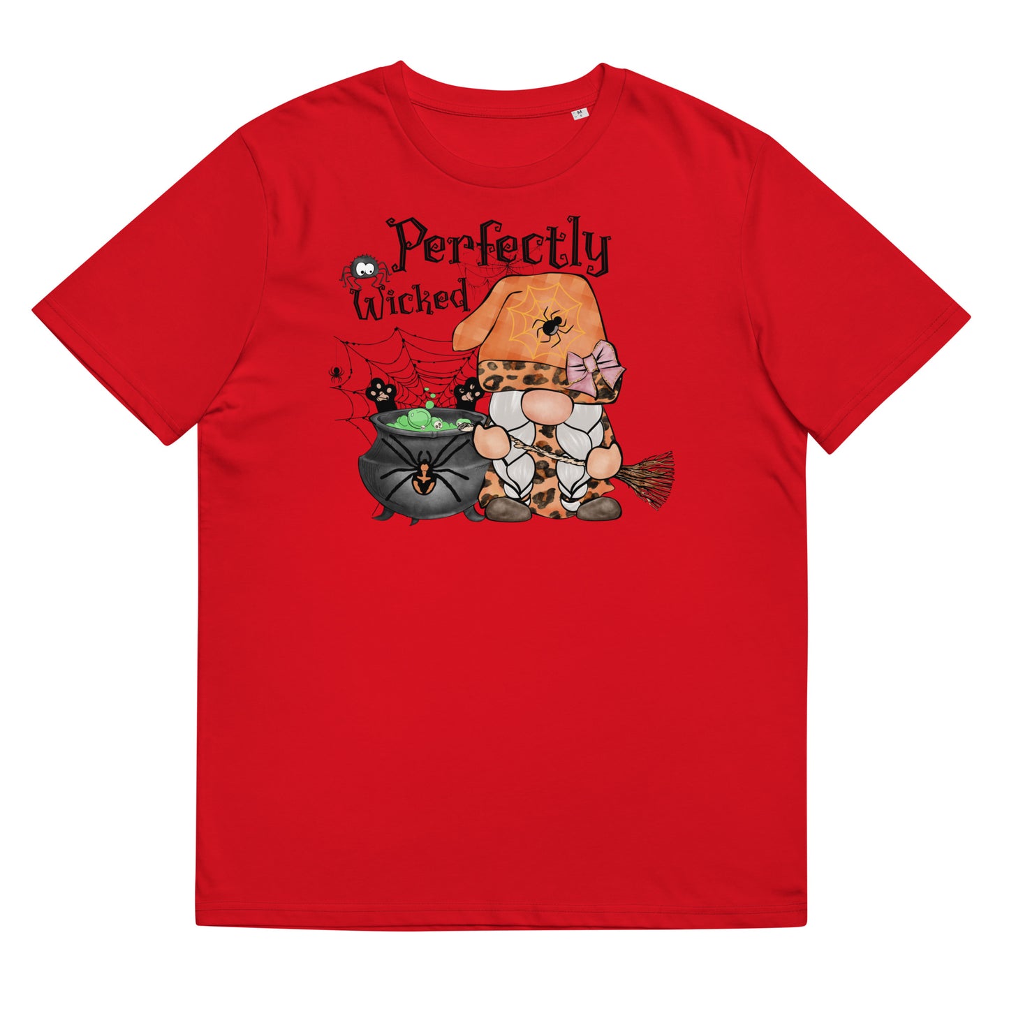 Perfectly Wicked Happy Halloween Unisex organic cotton t-shirt