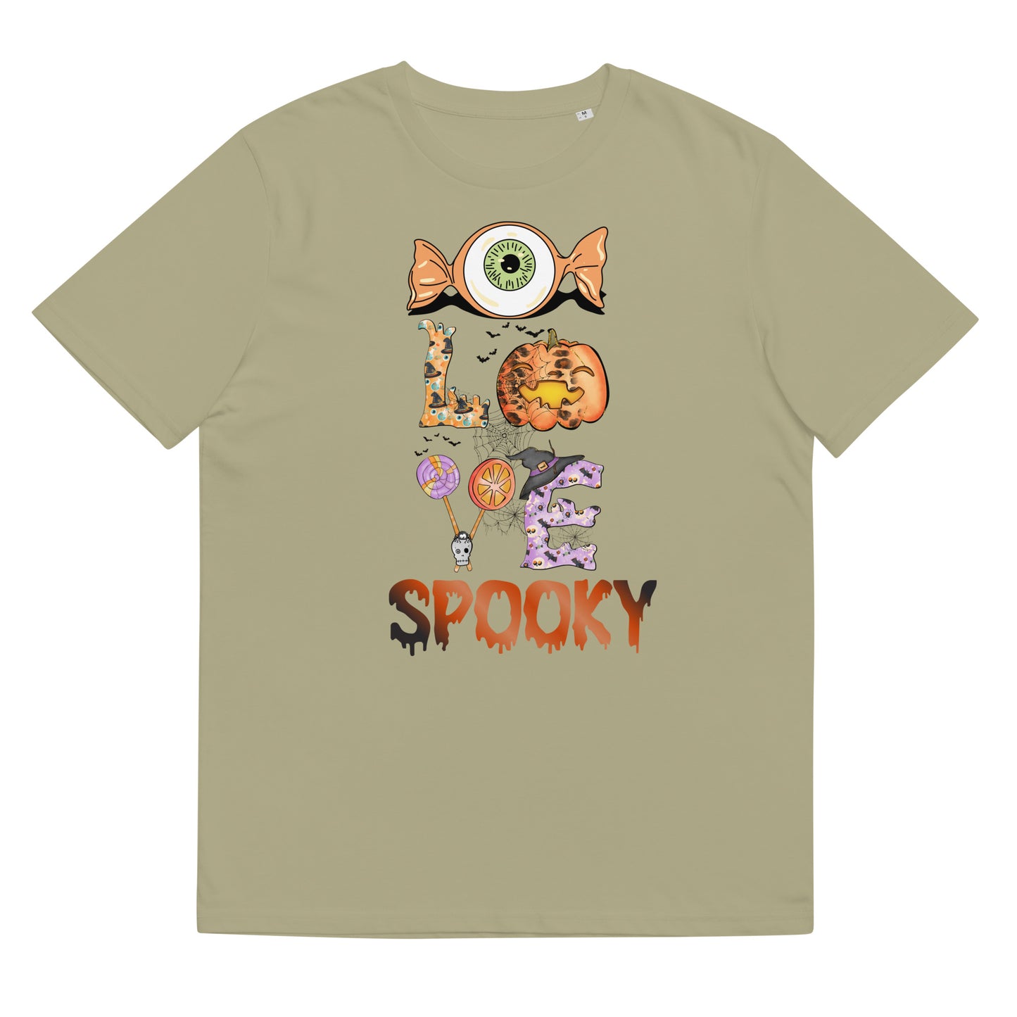 I Love Spooky (Eyeball) Unisex organic cotton t-shirt