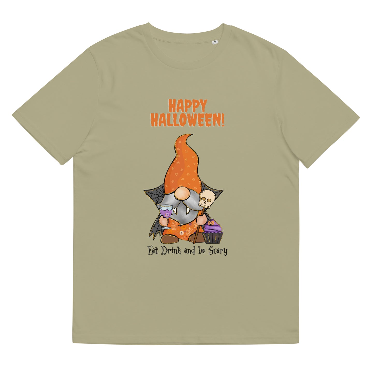 Happy Halloween Eat Drink And Be Scary Unisex organic cotton t-shirt