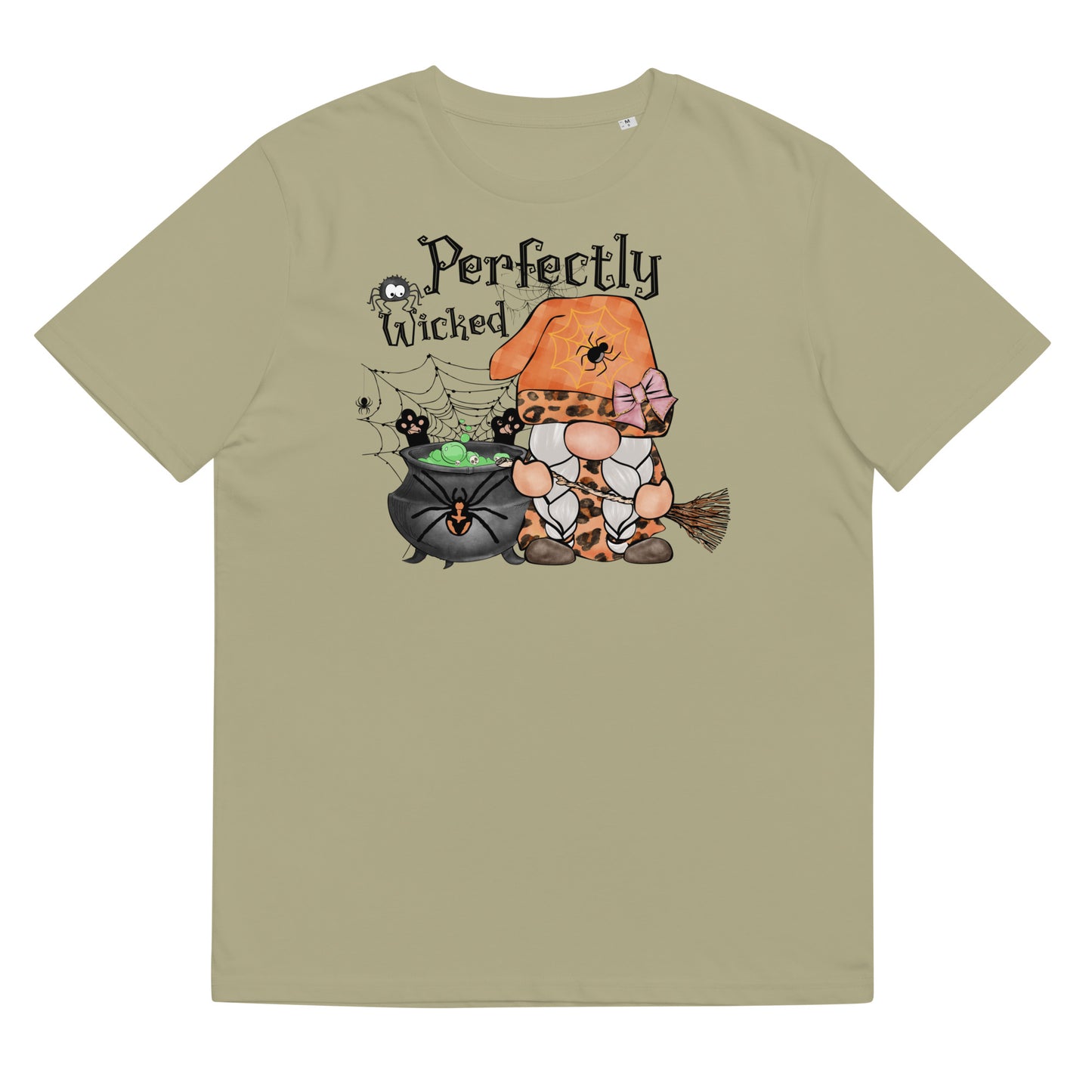 Perfectly Wicked Happy Halloween Unisex organic cotton t-shirt