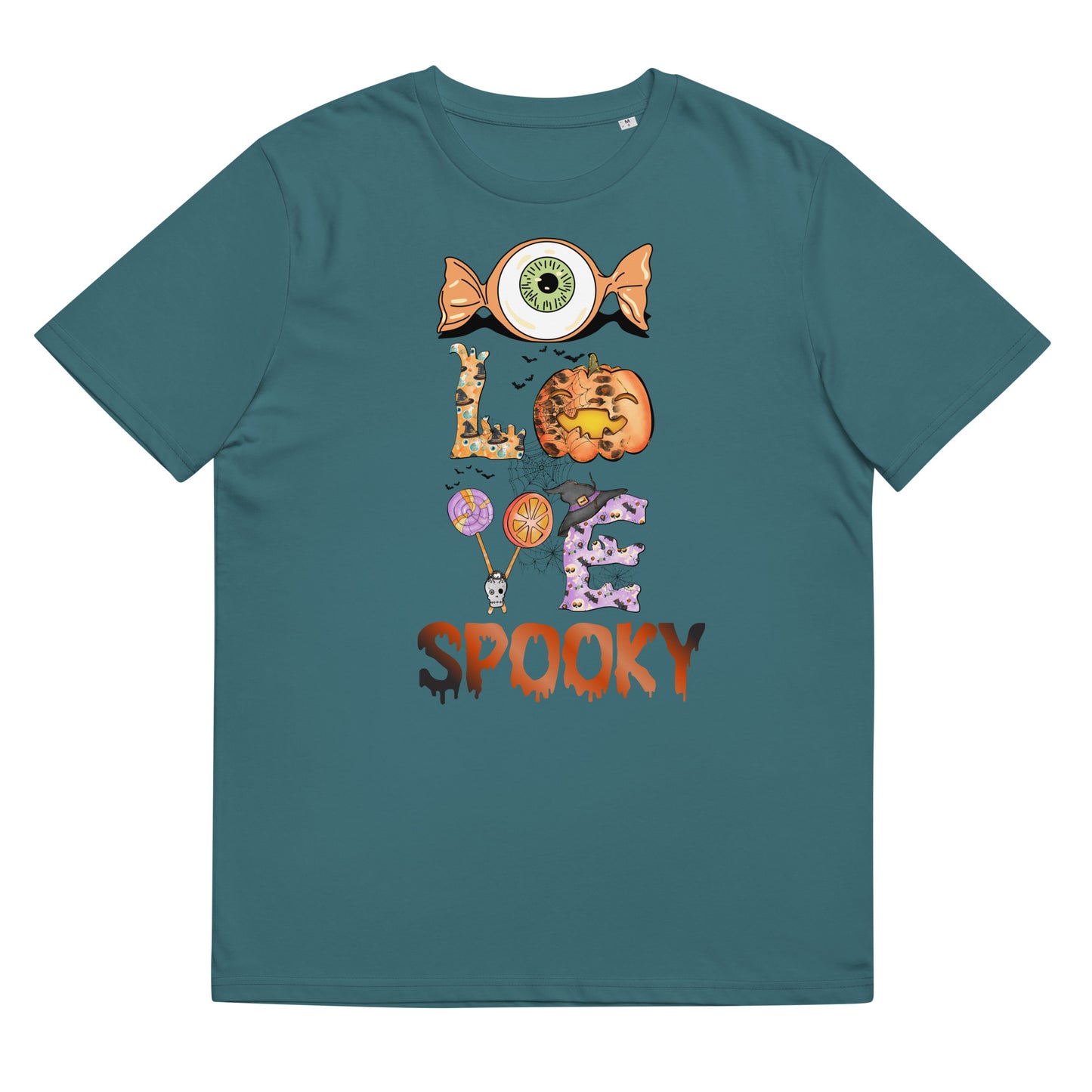 I Love Spooky (Eyeball) Unisex organic cotton t-shirt