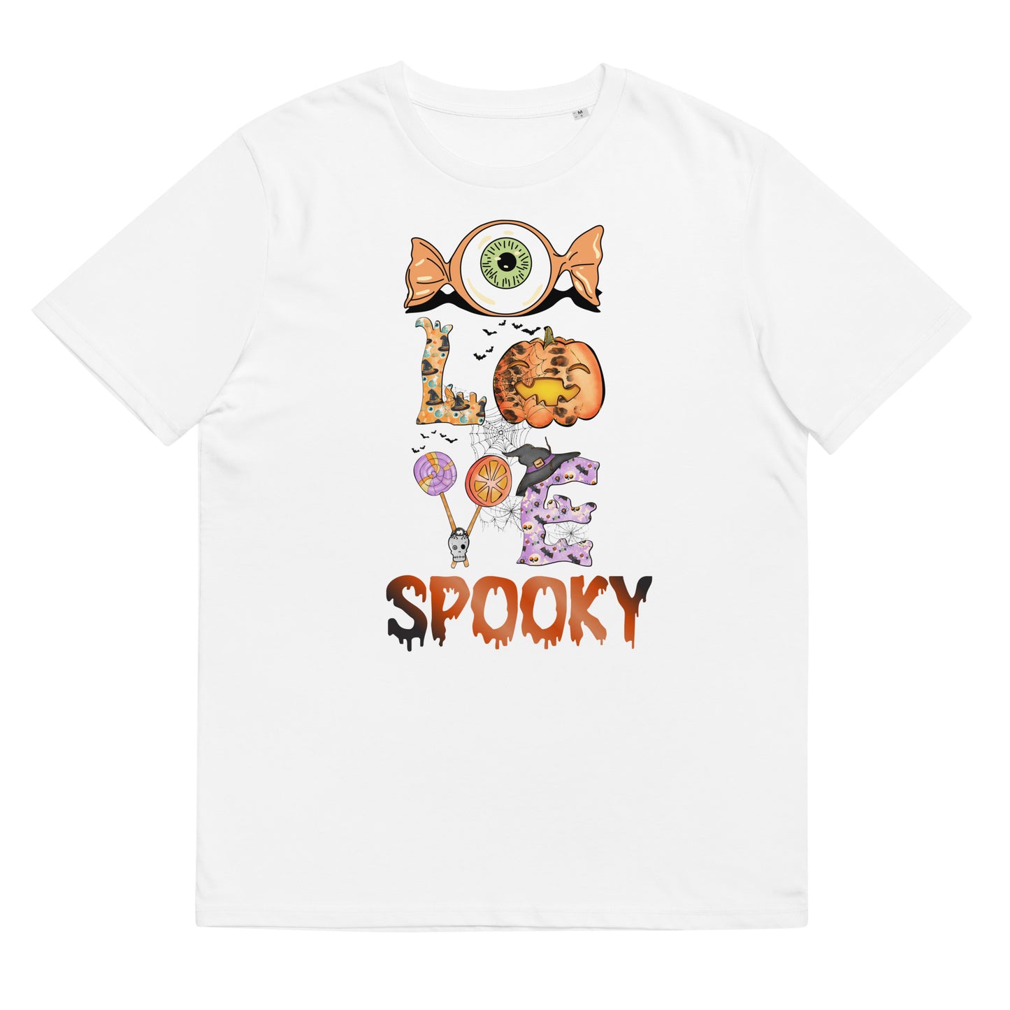 I Love Spooky (Eyeball) Unisex organic cotton t-shirt