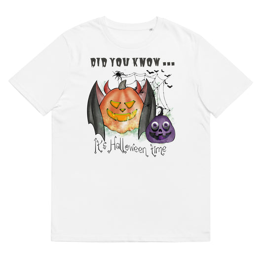 Did You Know It's Halloween Time Unisex organic cotton t-shirt