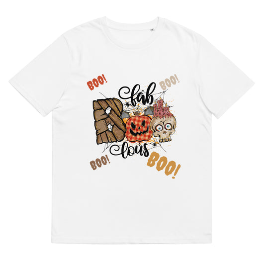 Boo Boo Boo Boo Fab Boo Lous Unisex organic cotton t-shirt
