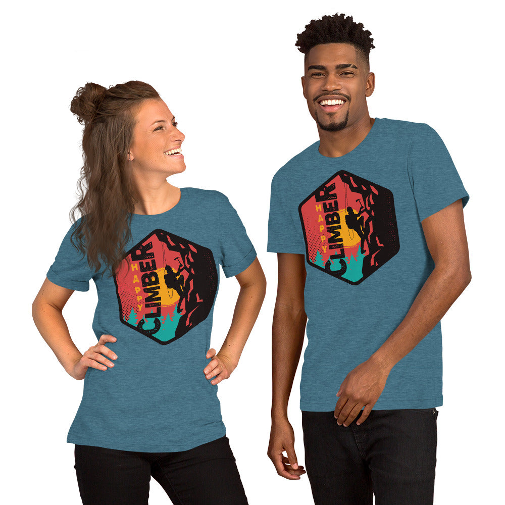 Happy Climber Unisex t-shirt