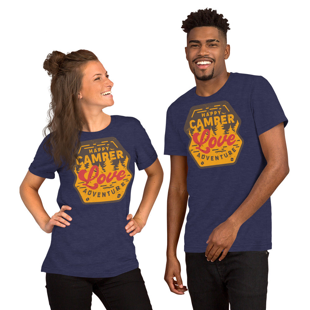 Happy Camper Love Adventure Unisex t-shirt