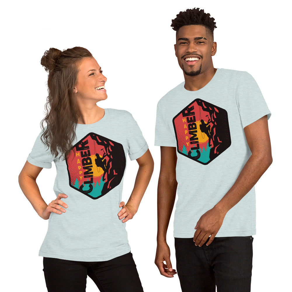 Happy Climber Unisex t-shirt