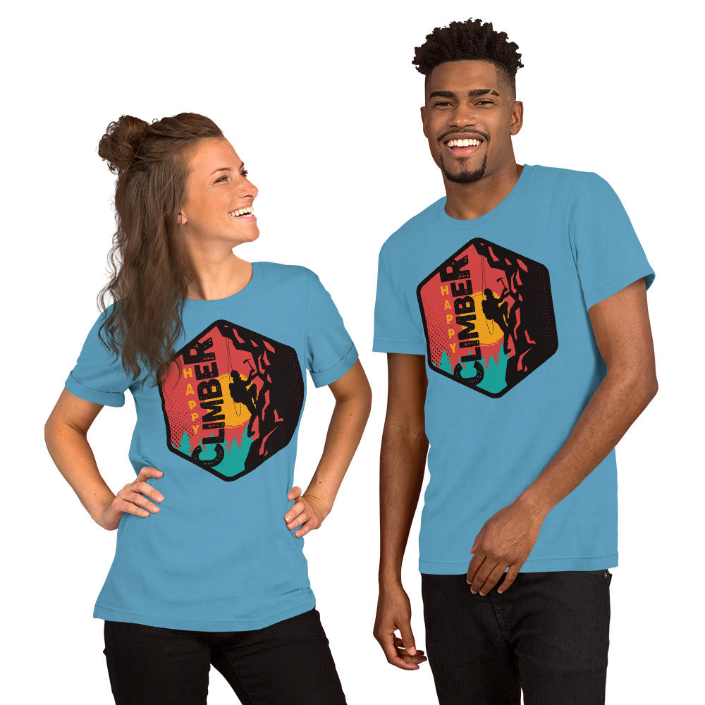 Happy Climber Unisex t-shirt