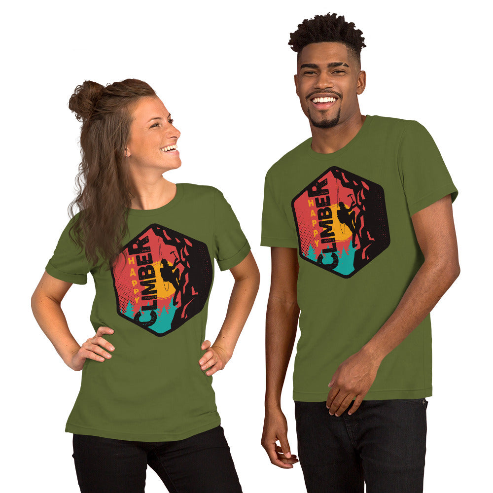 Happy Climber Unisex t-shirt